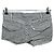 Pantaloncini mini a righe Isabel Marant neri in cotone Nero - vista 2