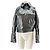 A.L.C Lederjacke schwarz Crop