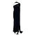 Autre Marque Abito maxi nero con sciarpa