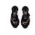 Sandali con tacco Chloé in pelle e camoscio nero - vista 6