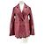 Les Benjamins Blazer de similicuir burdeos