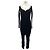 Courreges Langes Samtkleid in Schwarz