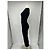 Courreges Langes Samtkleid in Schwarz - Ansicht 4