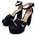 Gianvito Rossi Sandali con zeppa neri Nero