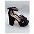 Gianvito Rossi Sandali con zeppa neri Nero - vista 4