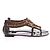 Giuseppe Zanotti Sandali marroni con pietre e strass Marrone - vista 3