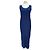 Pleats Please Ärmelloses Maxikleid Blau