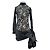 Autre Marque Schwarzes Spitzenkleid mit langen Ärmeln