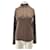 Autre Marque Dunkelbrauner Zip-Pullover  - Ansicht 1