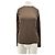 Autre Marque Dunkelbraunes Langarm-T-Shirt