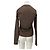 Autre Marque Dunkelbraunes Langarm-T-Shirt - Ansicht 2