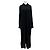 Autre Marque Abito lungo nero con maniche lunghe DANTE6