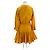 Autre Marque MISA Kurzes oranges Kleid mit langen Ärmeln XS - Ansicht 2