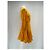 Autre Marque MISA Kurzes oranges Kleid mit langen Ärmeln XS - Ansicht 3