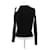 Blumarine Schwarzer Pullover mit freiem Schulter  - Ansicht 2