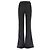 Off White Black Flared Pants with White Side Stripes