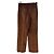 La Prestic Ouiston Pantalón de terciopelo marrón de seda Castaño - vista 2