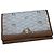 Dior Monogram Brown Leather and Beige Canvas Wallet