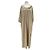 Vestido largo texturizado beige Totême de algodón