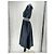 Autre Marque Vestido midi negro VIVETTA con detalles bordados de algodón - vista 3