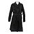 Parka negra Prada Linea Rossa con cinturón de nylon Negro