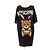 Moschino T-Shirt Kleid Schwarz Viscose