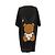 Moschino T-Shirt Kleid Schwarz Viscose - Ansicht 2