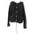 Autre Marque MALINA Wollcardigan Schwarz mit goldenen Knöpfen