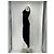 Autre Marque NDS Asymmetrisches schwarzes Samtkleid mit Trägern - Ansicht 4
