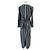 Autre Marque MILKWHITE Gestreiftes Maxikleid Braun - Ansicht 2