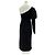 Autre Marque Vestido asimétrico negro - vista 2