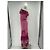 Autre Marque Vestido largo asimétrico de seda rosa POUPETTE ST BARTH - vista 4