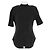 Camiseta negra de algodón con hombreras Attico Negro