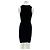 Autre Marque Abito corto nero senza maniche DION LEE - vista 2