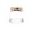 Autre Marque Anillo BARFOOT AND BLONDE de metal chapado en oro