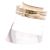Autre Marque Anillo BARFOOT AND BLONDE de metal chapado en oro - vista 3