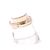 Autre Marque Anillo BARFOOT AND BLONDE de metal chapado en oro - vista 4