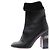Botines de tacón Chanel en cuero negro - vista 3