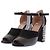 Sandali Marni in suede nero con perline