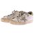 Golden Goose Sneakers bianche e verdi "Super-Star"