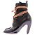 Louis Vuitton Botines de tacón de cuero brillante Negro - vista 3