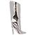 Alexandre Vauthier Botas de tacón plateadas - vista 2