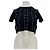 Autre Marque Top de malla y strass Negro