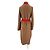 Autre Marque LA DOUBLE J Wollcardigan lang Camel und Rot Kamel - Ansicht 2