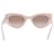 Stuart Weitzman Gafas de sol rosas - vista 2