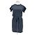 Vestido de algodón negro con cinturón Isabel Marant