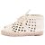 Baskets espadrilles Céline en cuir tissé blanc - vue 3