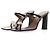 Giuseppe Zanotti Sandali "30TH Anniversary" in pelle nera Nero