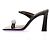 Giuseppe Zanotti Sandali "30TH Anniversary" in pelle nera Nero - vista 3