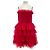 Autre Marque AŸA Rotes trägerloses Kleid